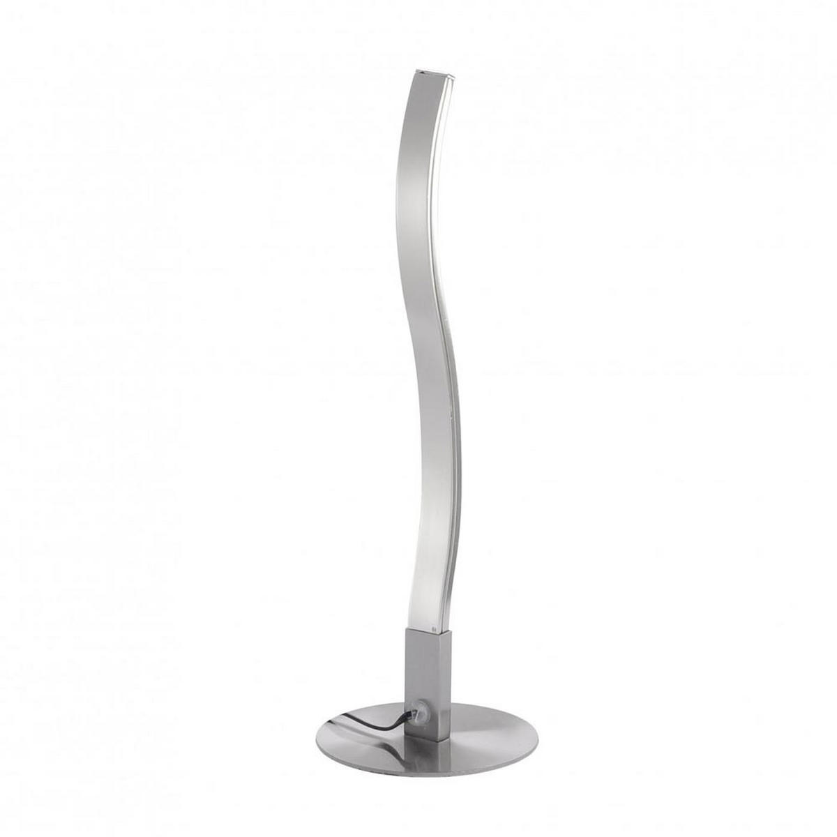 LED TISCHLEUCHTE WAVE Silber - Silberfarben, Metall (10/10/30cm)