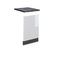 FRONTBLENDE R-Line Weiß Hochglanz 45 cm, AP Anthrazit - Weiß Hochglanz/Anthrazit, Holzwerkstoff (45/57.2/1.6cm) - Vicco