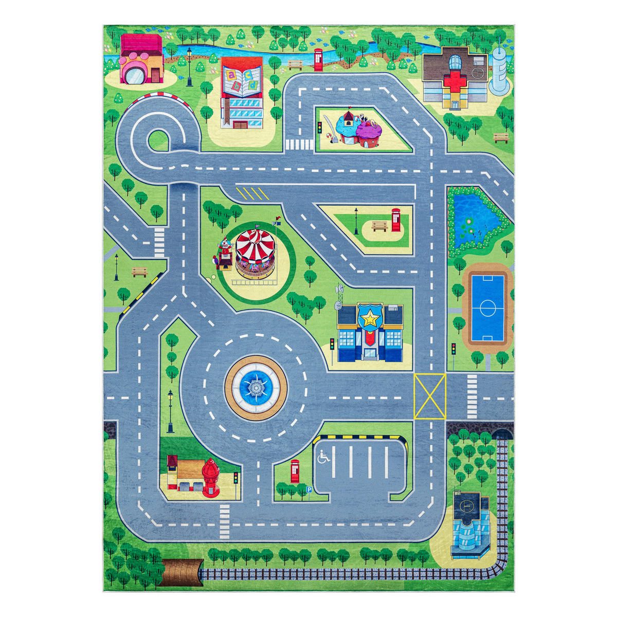 TEPPICH Bambino 80/150 cm - Pastellgrün, Textil (80/150cm) - rugsX