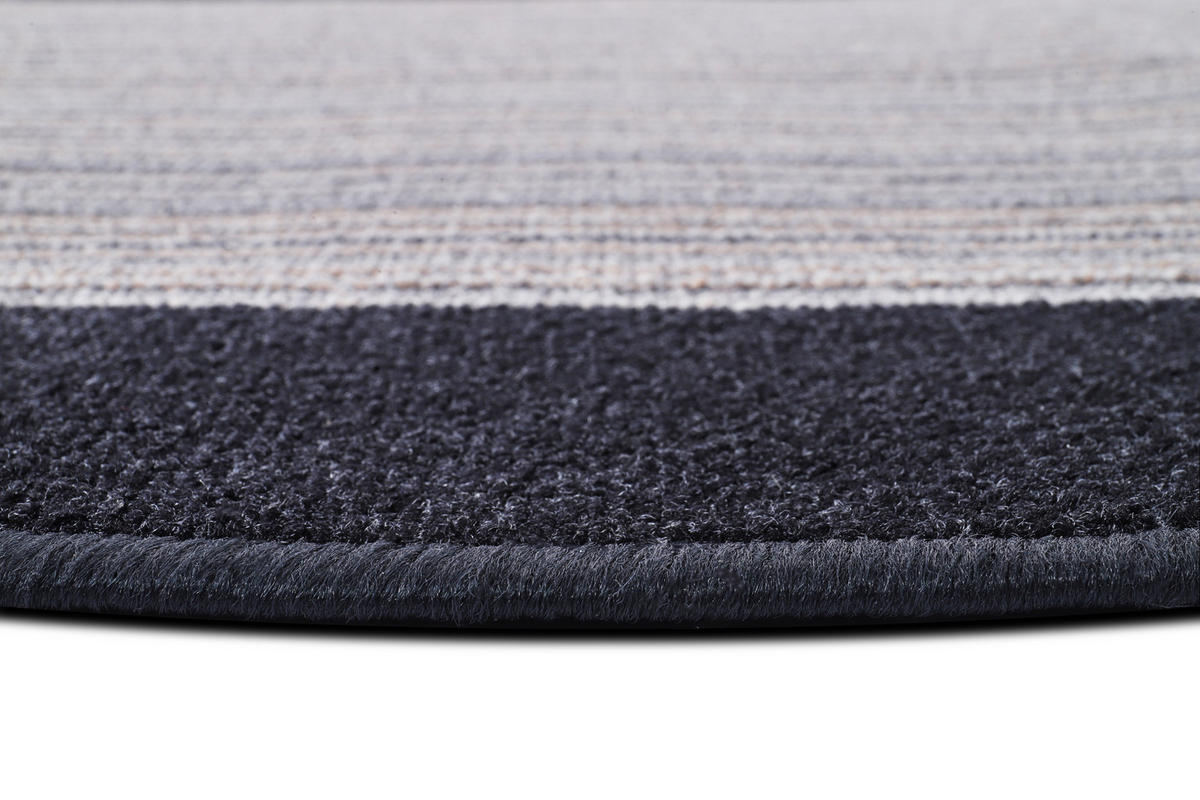 TEPPICHLÄUFER Anti-Rutsch Graphitfarben rutschfest Gummiunterlage 80/1000 cm - Graphitfarben, Textil (80/1000cm) - Tapiso