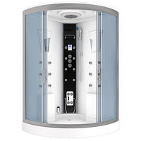 ACQUAVAPORE Dampfdusche Sauna Dusche Duschkabine D26-TH-EC-EA 130x130 cm MIT 2K Scheiben Versiegelung - Weiß, Glas/Kunststoff (130/130/220cm) - AcquaVapore by Sandra Jentho