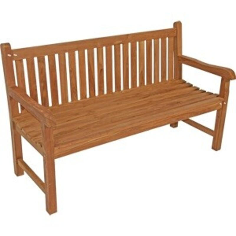 ZWEISITZER-SOFA teak - Schwarz - 150/65/92 cm - Schwarz, Holz (65/92/150cm) - Lesli Living