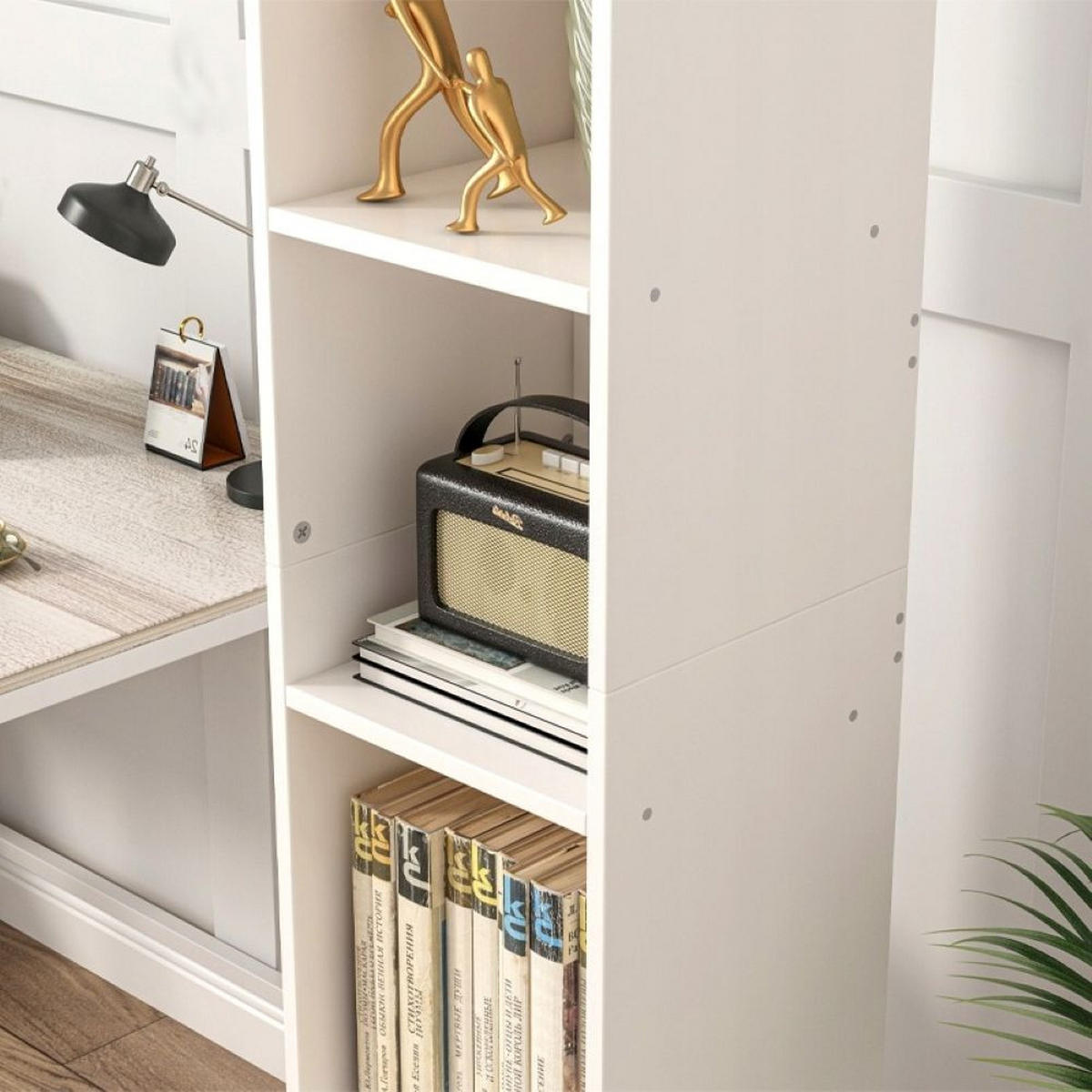 BÜCHERREGAL, weiß 25/182/30 cm - Weiß, Holzwerkstoff (25/182/30cm)