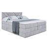 BOXSPRINGBETT BARWA KING - 200x200 - H3/H4 - Hellgrau - Hellgrau, Holzwerkstoff (200/200cm) - ALTDECOR