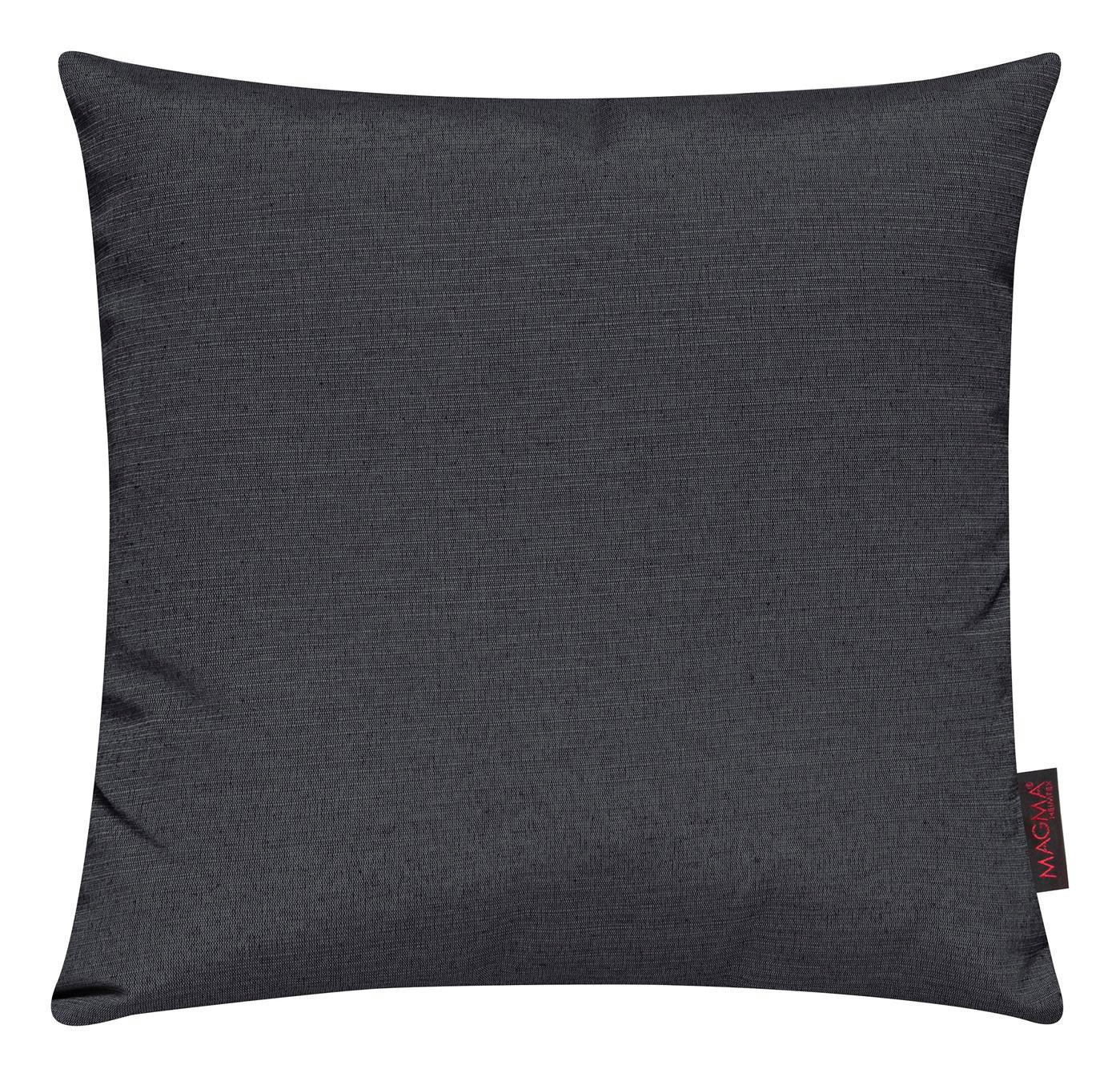 KISSENHÜLLE 2er Set Fino uni 40/40 cm - Anthrazit, Textil (40/40cm) - Magma Heimtexx