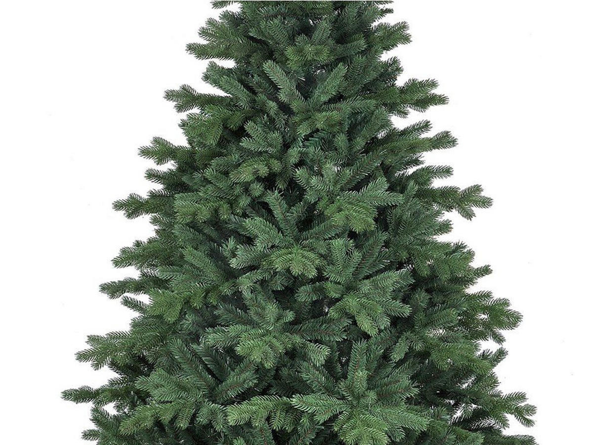 WEIHNACHTSBAUM künstlicher DELUXE BERNARD 150 cm, grün, 2D/3D, 598 Zweige, inkl. Metallständer - Grün, Kunststoff/Metall (104/150cm) - LAALU