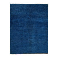TEPPICH Gabbeh Blau 180/139 cm Schurwolle - Blau, Textil (139/180cm) - Looma