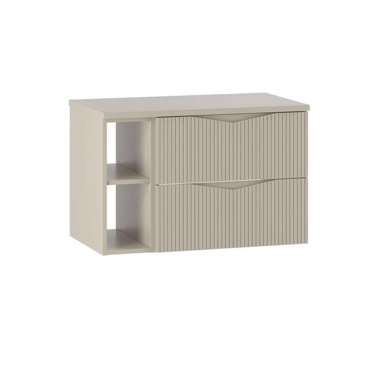 WASCHTISCHUNTERSCHRANK 80.6cm Tao Kaschmir - Beige, Holzwerkstoff (80.6/52.2/46.5cm) - Petits-meubles