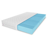 SCHAUMMATRATZE Nicole mit Massageschicht, 140x200 cm, Höhe 10 cm, H3, Weiß - Weiß, Textil (140/200cm) - Marpur
