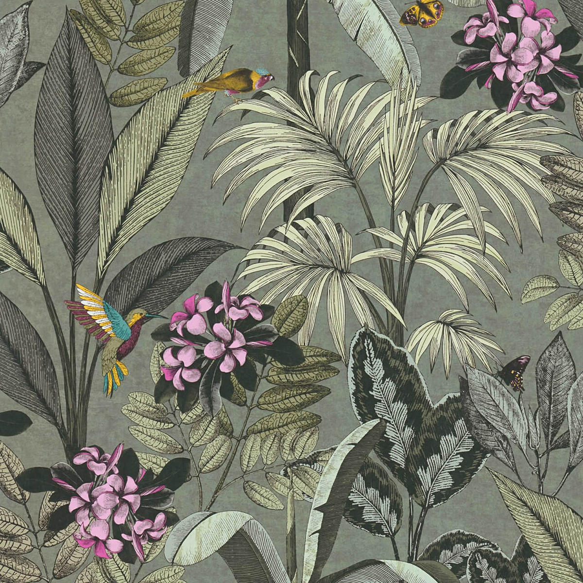 VLIESTAPETE Grün 53/1005 cm - Grün, Textil (53/1cm) - KUNSTLOFT