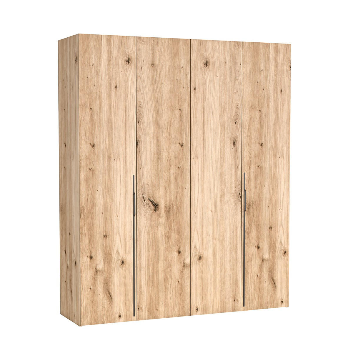 DREHTÜRENSCHRANK ANCONA 200/240/58cm 4-türig Eiche Artisan - Eiche Artisan, Holzwerkstoff (200/240/58cm) - MASSENO