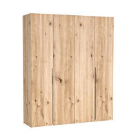DREHTÜRENSCHRANK ANCONA 200/240/58cm 4-türig Eiche Artisan - Eiche Artisan, Holzwerkstoff (200/240/58cm) - MASSENO