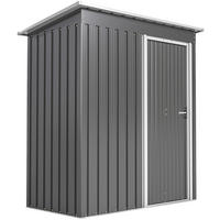 GARTENHAUS Grau 1 Stück - Grau, Kunststoff/Metall (89/182/163cm) - GiPP