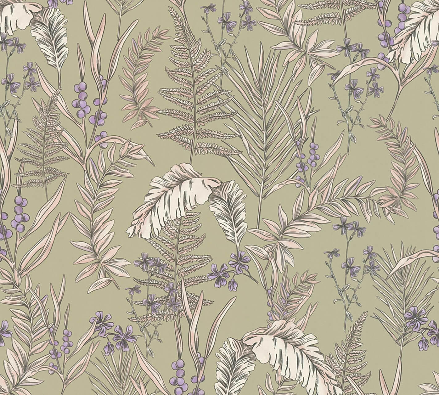 VLIESTAPETE Grün 53/1005 cm - Grün, Textil (53/1cm) - KUNSTLOFT