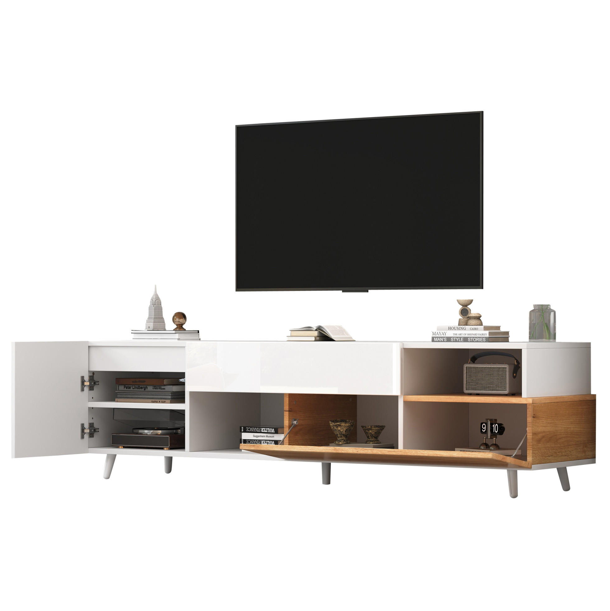 Okmyhome Lowboard Hellbraun 38x50x180 cm