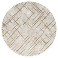 KURZFLOR-TEPPICH Antik 245 Creme 200 cm Rund - Creme, Textil (200/200cm) - carpet city