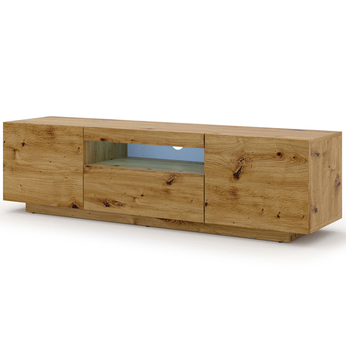 TV-MÖBEL Aurus Holz - Braun, Holzwerkstoff (150/36/37cm) - Petits-meubles