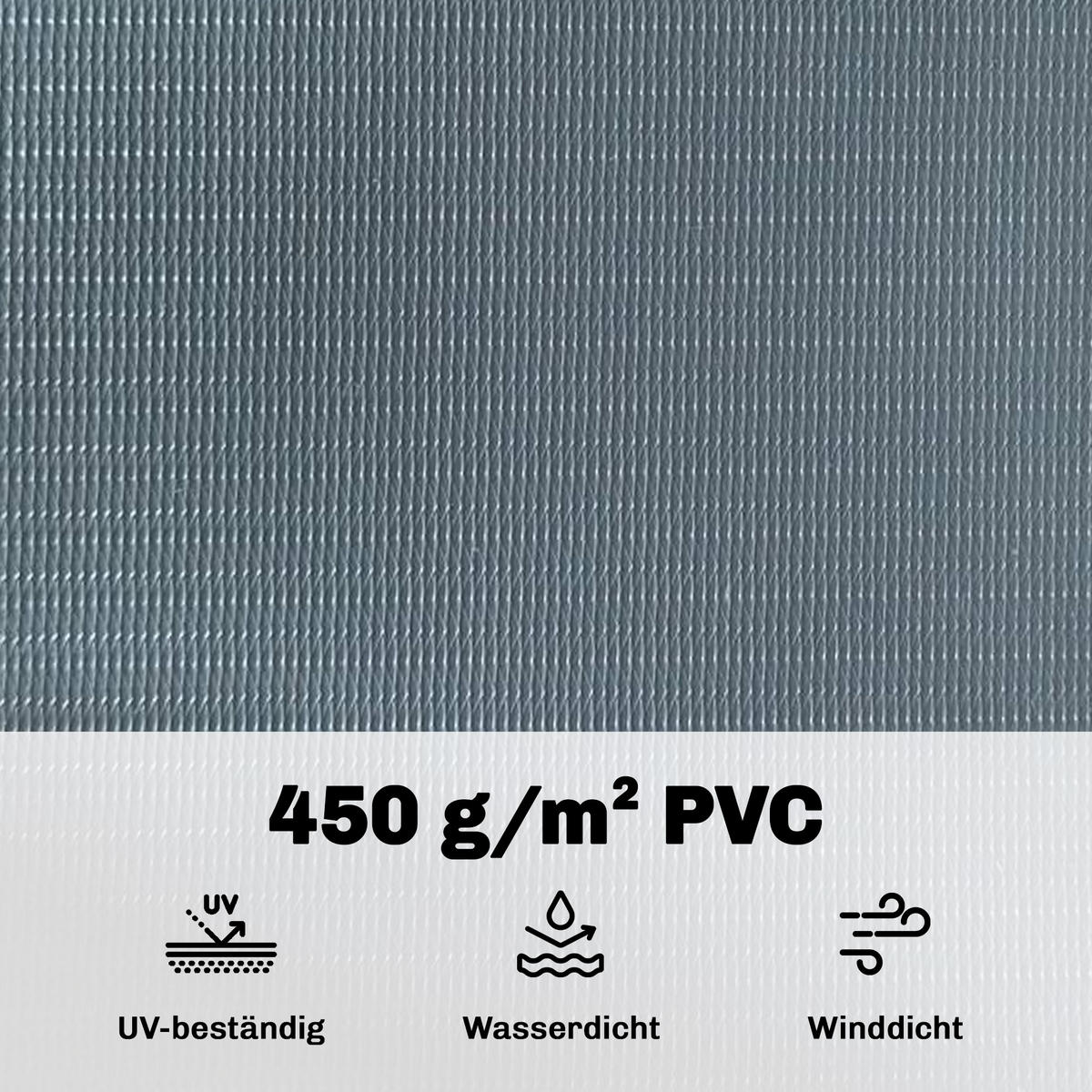 SICHTSCHUTZSTREIFEN Kunststoff Grau - Grau, Kunststoff (1/19cm) - Outsunny