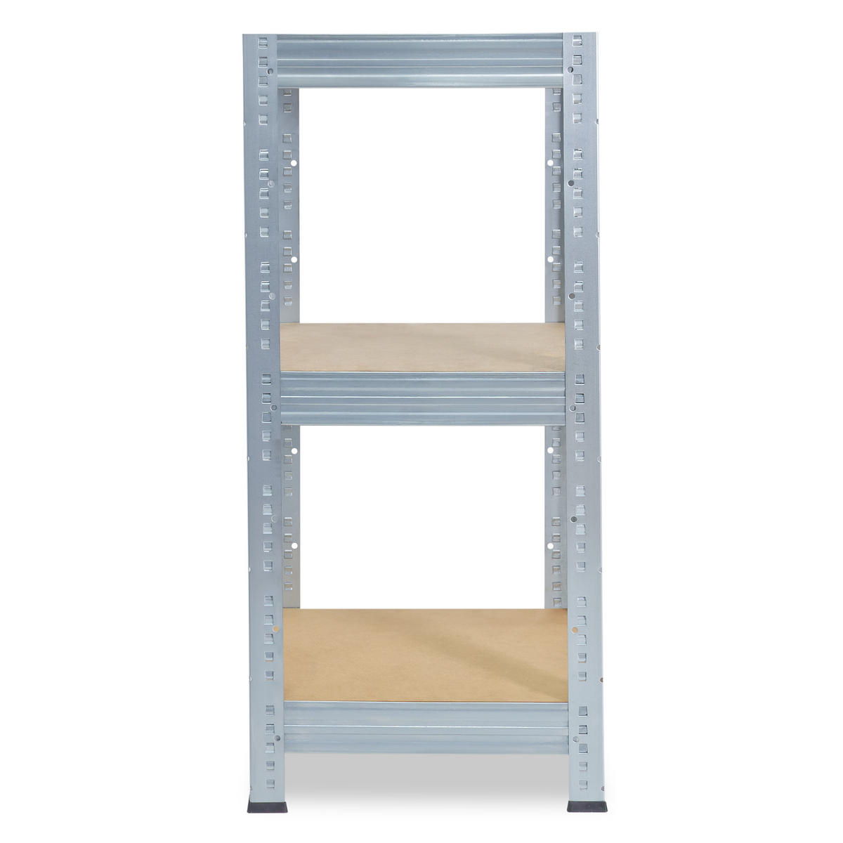 SCHWERLASTREGAL PRO 90x50x50 cm in verzinkt mit 3 Böden und 200 kg Traglast pro Boden - Silberfarben, Metall (50/90/50cm) - shelfplaza
