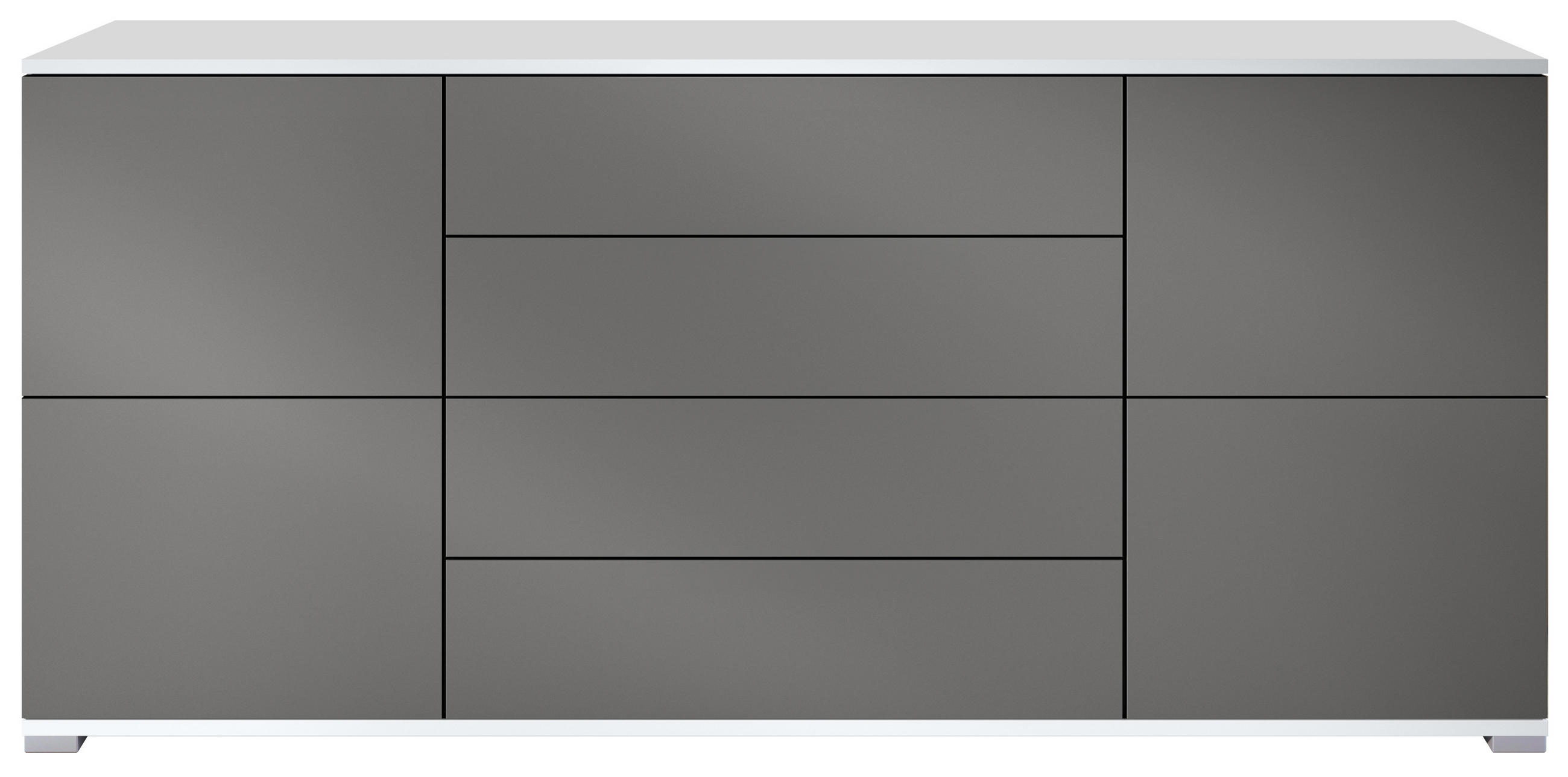 Vladon Sideboard Anthrazit 166.5x75.5x35 cm