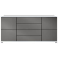 SIDEBOARD Rova Anthrazit matt - Anthrazit, Holzwerkstoff (166.5/75.5/35cm) - Vladon