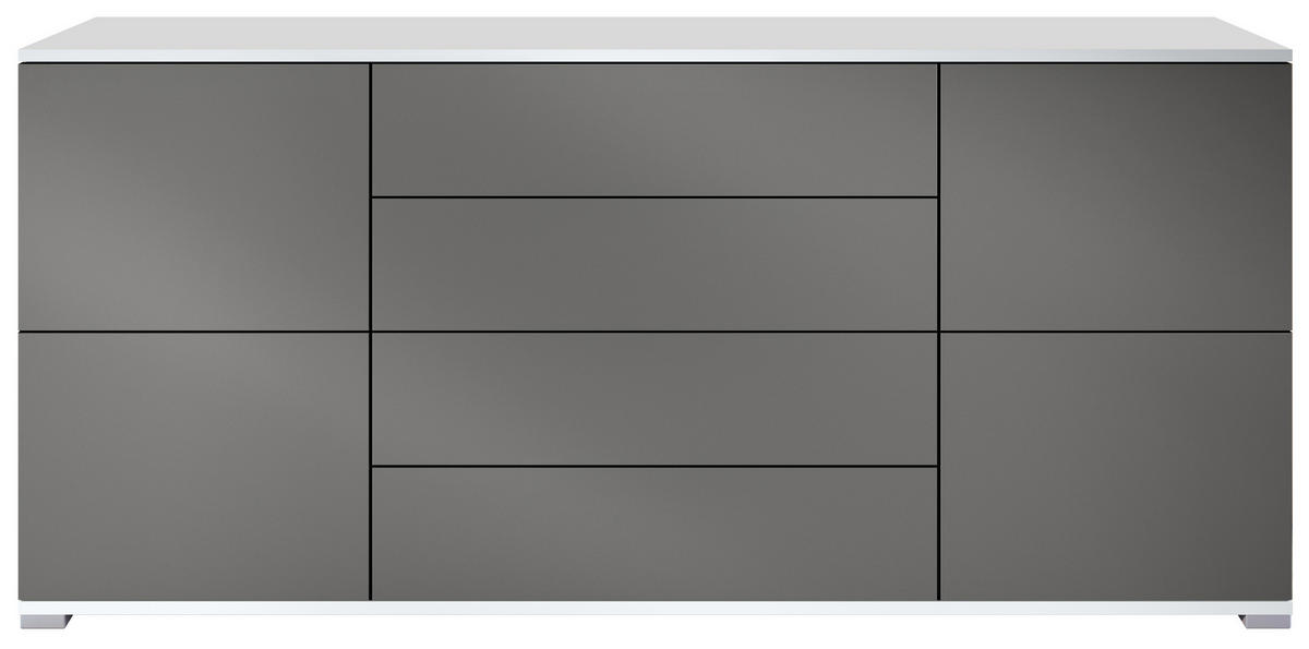 SIDEBOARD Rova Anthrazit matt - Anthrazit, Holzwerkstoff (166.5/75.5/35cm) - Vladon