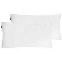 KOPFKISSEN 2er-Set Weiß 40/80 cm Feldberg - Weiß, Naturmaterialen (80/40cm) - Beliani