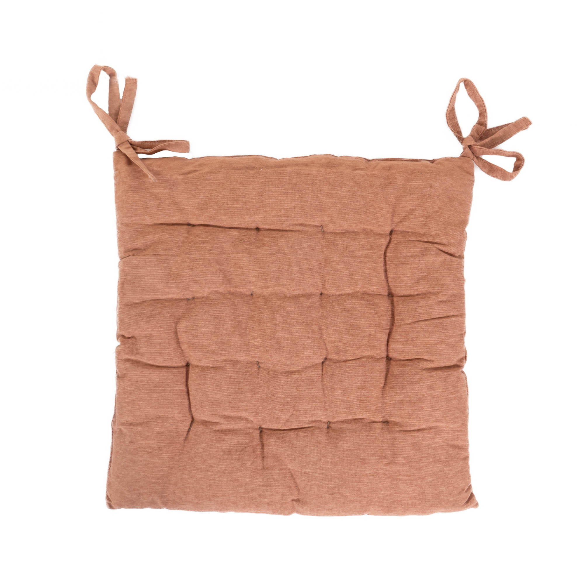 Home Styling Collection Sitzkissen Hellbraun 40x6x40 cm