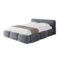 POLSTERBETT mit Bettkasten und Lattenrost, Boxbett ohne Matratze - ELVA-v1 200x200 Dunkelgrau - Dunkelgrau, Holzwerkstoff/Textil (200/200cm) - ALTDECOR