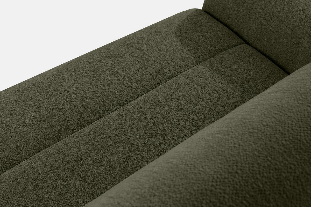 ECKSOFA RECHTS BLUME, Dunkelgrün - Dunkelgrün, Holz/Holzwerkstoff (271/164cm) - KONSIMO®