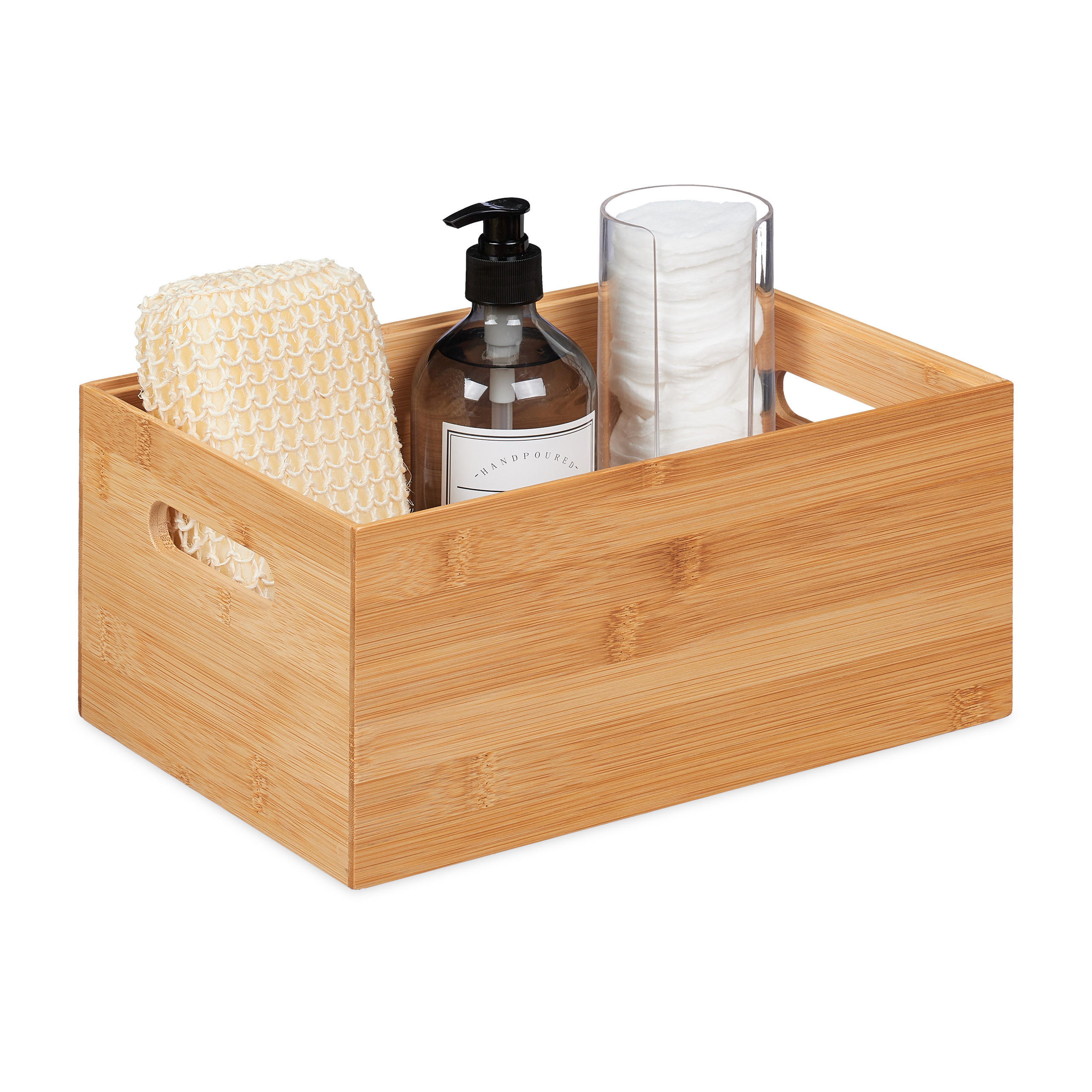 AUFBEWAHRUNGSBOX - Hellbraun, Holz (30/14/20cm) - Relaxdays