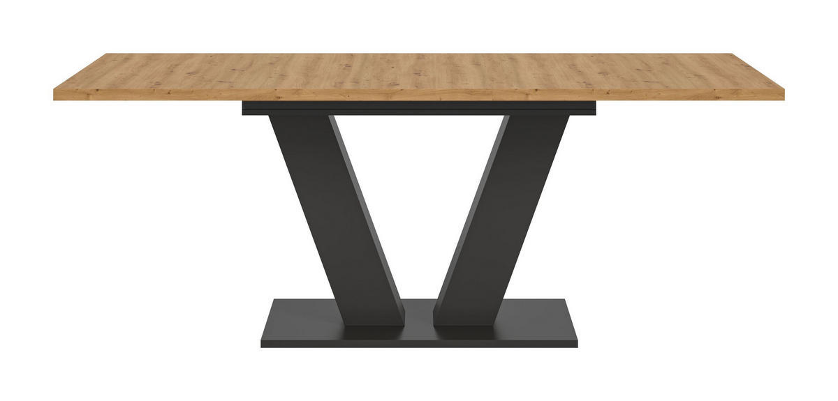 ESSTISCH Velo (B/H/T: ca. 150/76/90 cm) in grau/Artisan Oak Nachbildung - Grau, Holzwerkstoff (90/150/76cm)