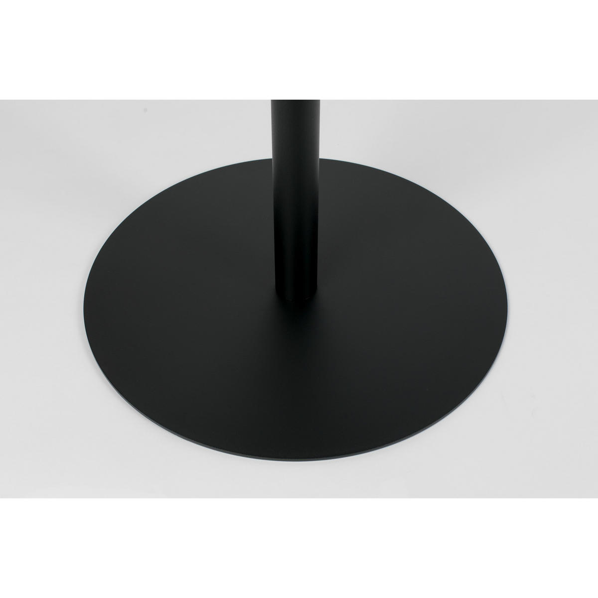 BISTROTISCH Snow Rund 57 cm Metall Schwarz - Schwarz, Metall (57/57/75cm) - Zuiver