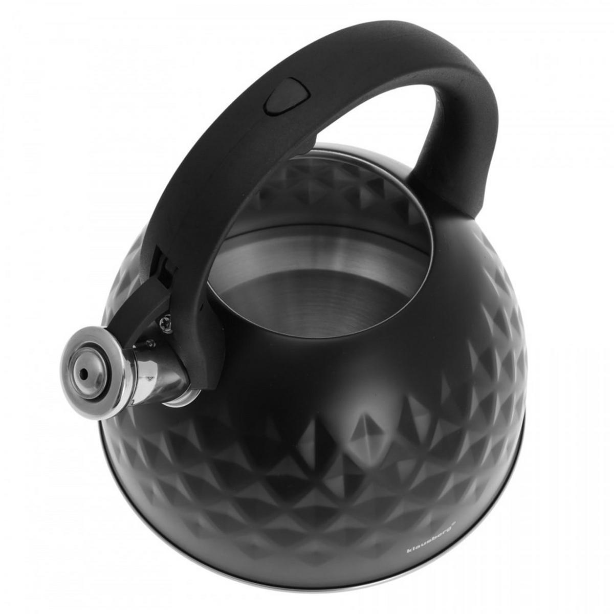 WASSERKESSEL Schwarz 25/22/24 cm KB7550 - Schwarz, Metall (25cm) - Klausberg 