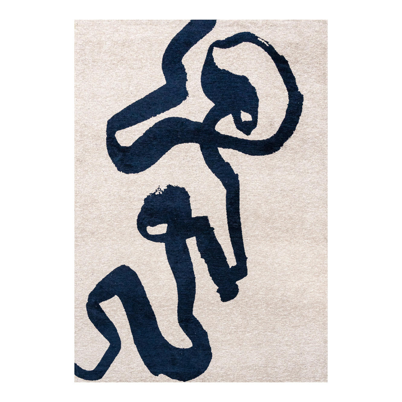 TEPPICH Sea Ink Ribbon 240/340 cm - Blau, Textil (240/340cm) - Louis De Poortere