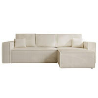 ECKSOFA Prato XL Beige Rechts - Beige/Schwarz, Holz/Kunststoff (280/170cm) - Graingold