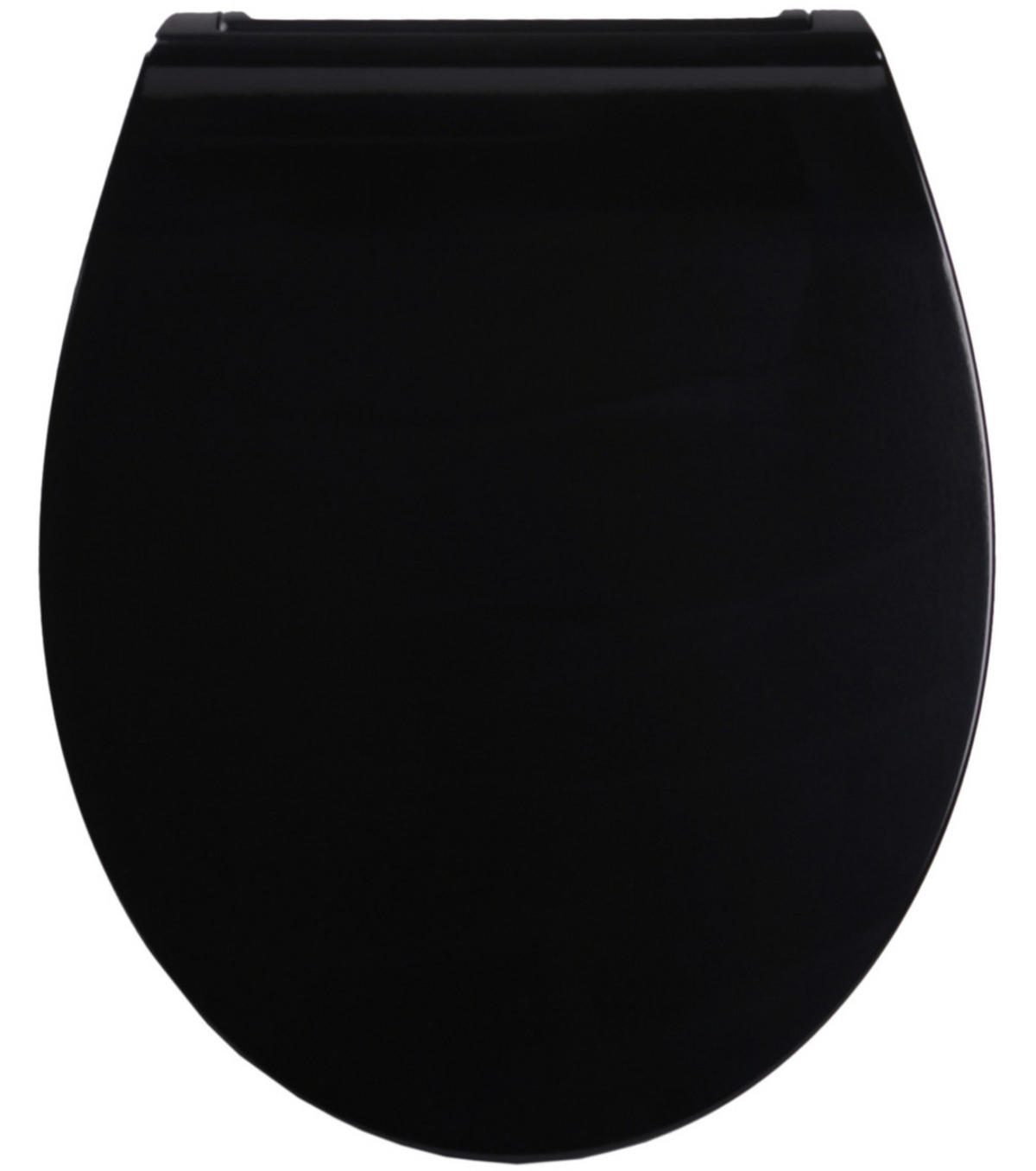 WC-SITZ mit Absenkautomatik Flat Schwarz - Schwarz, Holzwerkstoff (38/6/47cm) - Sanilo