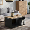 COUCHTISCH Paul Anthrazit/Goldkraft Eiche 90 x 48 cm - Honigeiche/Anthrazit, Holzwerkstoff (48/90/40cm) - Vicco