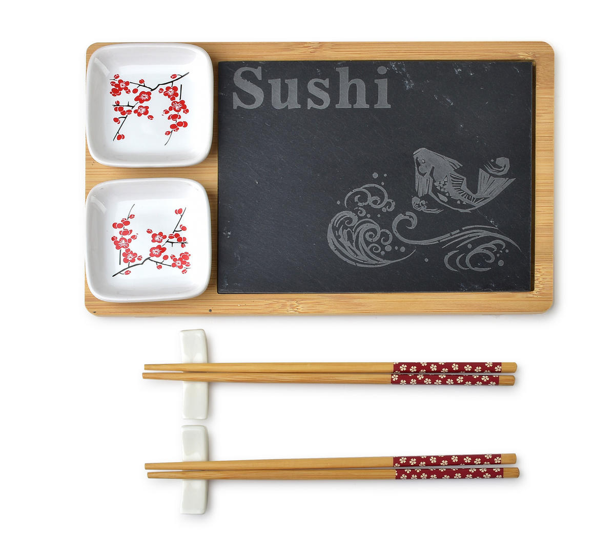 SUSHI-GERICHTEN Basic Beige 30.5/18.5/3.5 cm Holz - Beige, Holz (18.5/3.5/30.5cm) - Mondex
