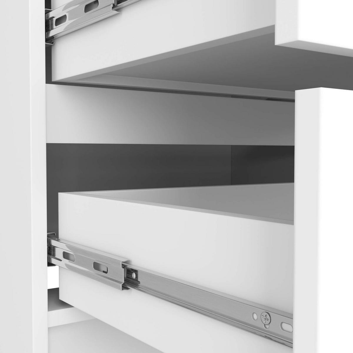 KOMMODE Weiß 55/120/40 - Weiß, Holzwerkstoff (120/55/40cm) - RAUMHIRSCH FURNITURE