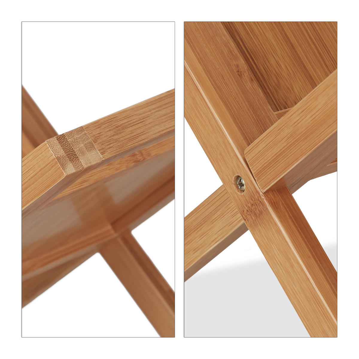 ZEITUNGSSTÄNDER - Hellbraun, Holz/Holzwerkstoff (40/40/30cm) - Relaxdays