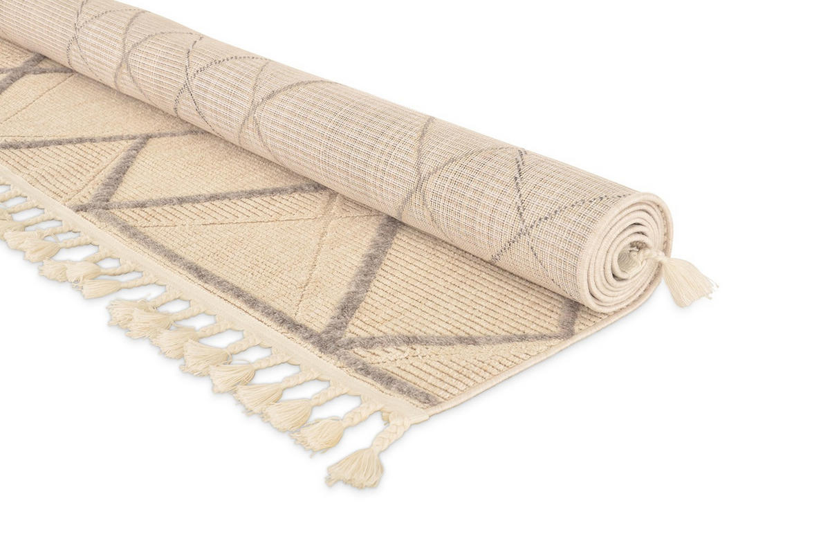 FLACHGEWEBE-TEPPICH Capo Creme/Grau 200x290 cm - Multicolor, Textil (200/290cm) - Vercai Rugs