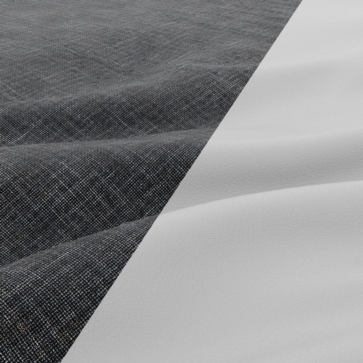 ECKSOFA MIT SCHLAFFUNKTION LUNA, Schwarz + Grau - Schwarz/Grau, Textil (231/140cm)