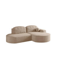 ECKSOFA Girona Mit Schlaffunktion - Greige, Holzwerkstoff/Textil (278/179cm) - Fun Möbel