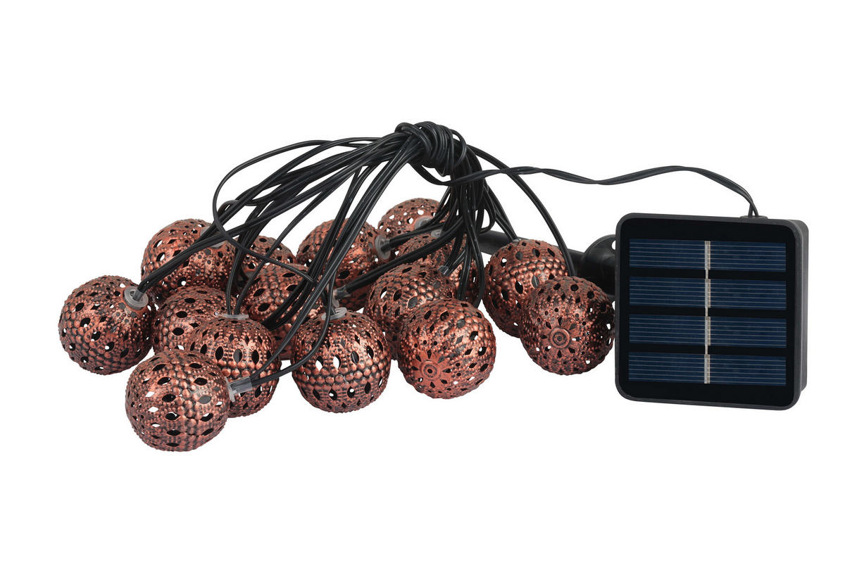 SOLARLAMPEN Orientalisch - stilvolles Set mit Dämmerungssensor für stimmungsvolle Gartenbeleuchtung - Weiß, Kunststoff (3500cm) - Northpoint