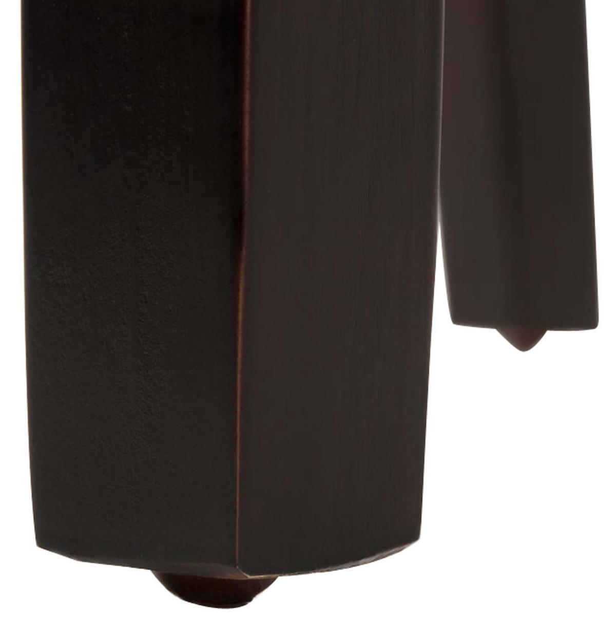 STUHL 6er Set Lederlook schwarz - Dunkelbraun/Schwarz, Holz/Textil (41/91/47cm) - CLP