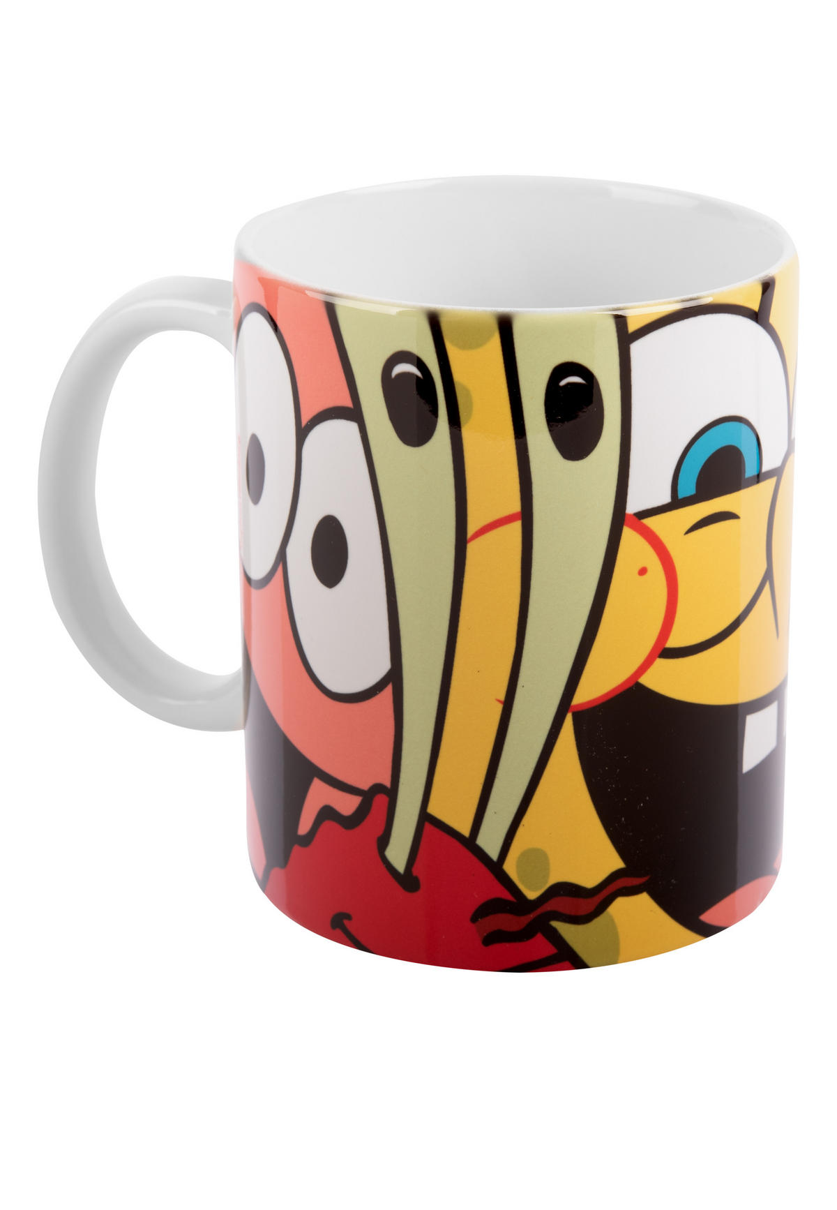 BECHER Spongebob Schwammkopf Mehrfarbig 320 ml - Multicolor, Keramik (0.32L)