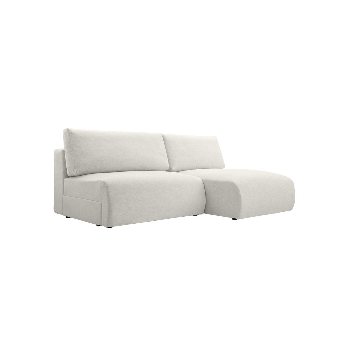ECKSOFA Ripley mit Schlaffunktion, Wei� - Weiß, Textil (223/150cm) - Fedve