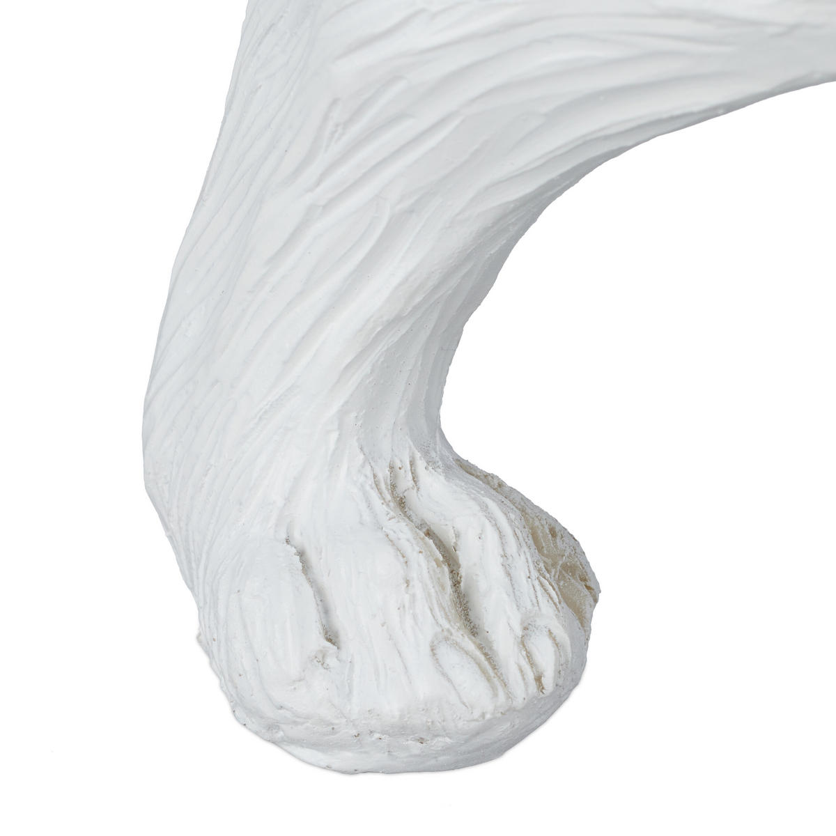 HUND-GARTENFIGUR - Weiß, Kunststoff (28/23/17cm) - Relaxdays