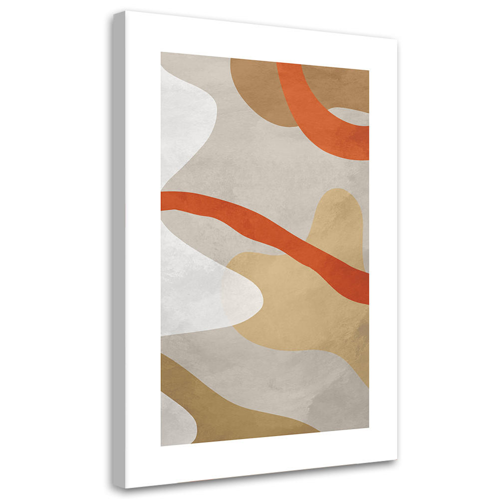 WANDBILD abstrakte boho formen - Orange, Textil (40/60cm) - Feeby